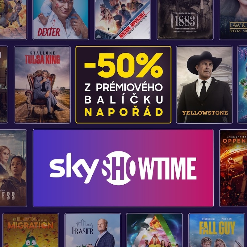 SkyShowtime nabízí svůj prémiový plán za polovic a to napořád